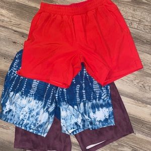 Set of 3 lulu lemon swim trunks!!